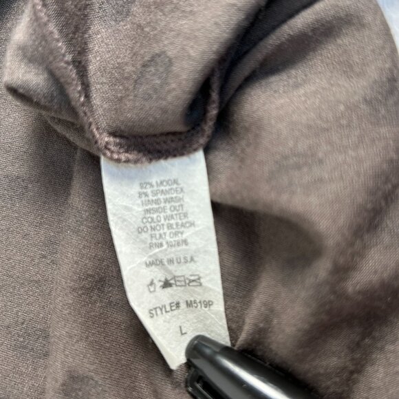 Comfy USA Womens Polka Dot Open Front Cardigan Coatigan Large Brown Black Swing - Picture 4 of 9